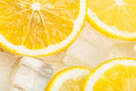 Slices of lemon Stock Photos