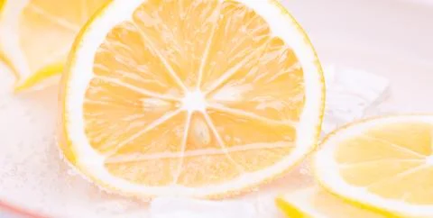 Slices of lemon Stock Photos