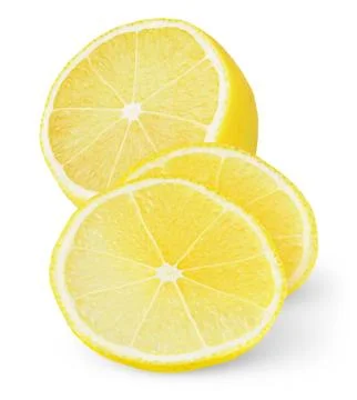 Slices of lemon Stock Photos