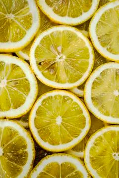 Slices of lemons Foto stock