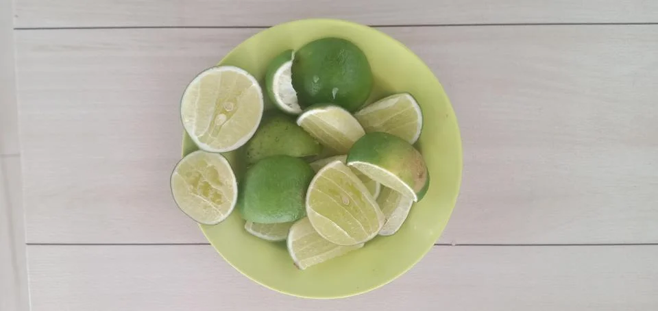 Slices of Lime Foto stock