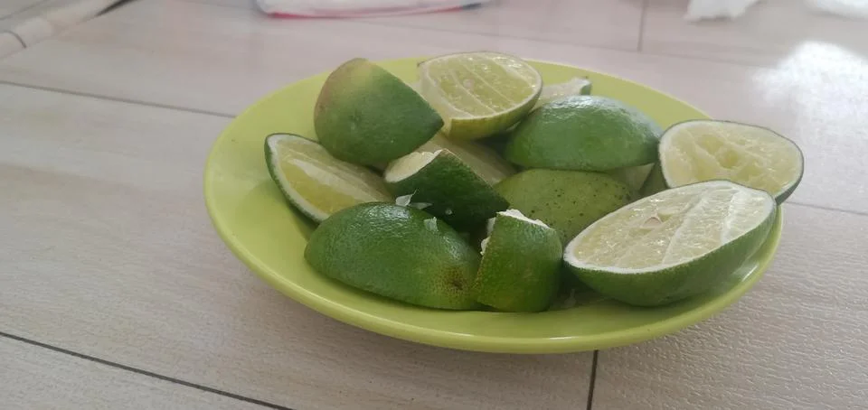 Slices of Lime Stock Photos