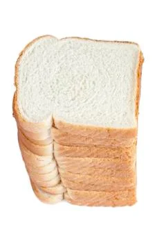 Slices of loaf bread Foto stock