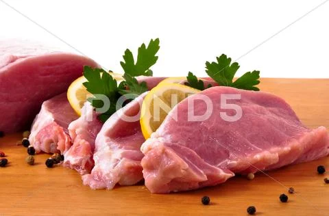 Slices of the loin Stock Photos