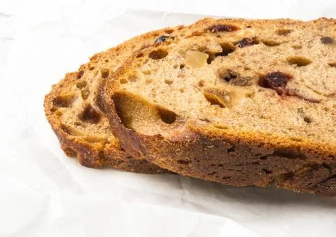 Slices of malt bread handmade Foto stock