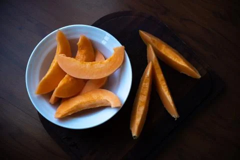 Slices of melon Stock Photos