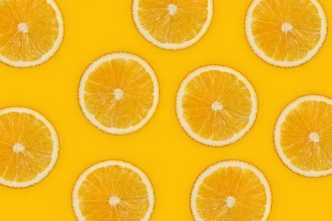 Slices of orange Stock Photos