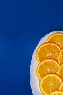 Slices of orange Stock Photos