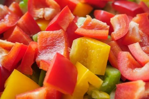 Slices paprika Stock Photos