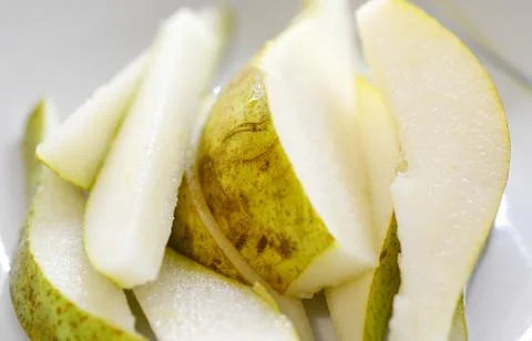 Slices of Pear Close-up Stock-Fotos
