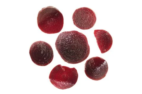 Slices of pickled beets Stock Photos