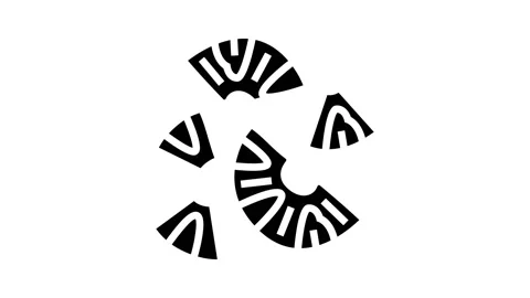 Slices pineapple glyph icon animation Stock Footage 224834243