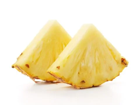 Slices of pineapple Stock Photos