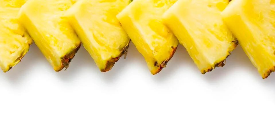 Slices of pineapple Stock Photos