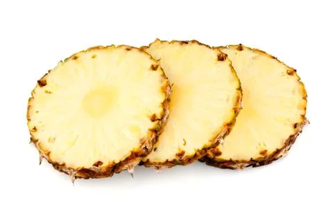 Slices of pineapple Stock Photos