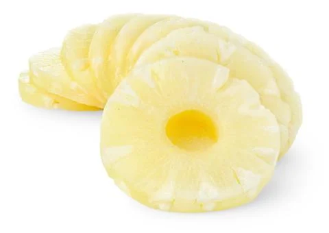 Slices of pineapple Stock Photos