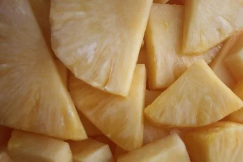 Slices of a pineapple Stock Photos