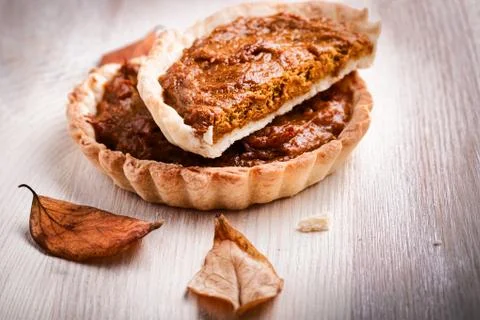 Slices of Pumpkin pie Foto stock