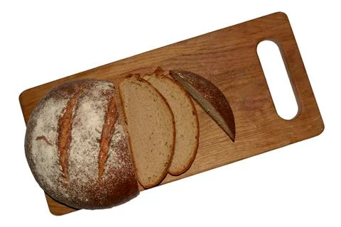 Slices of rye bread Stock Photos
