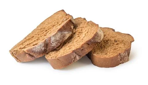 Slices of rye bread Stock Photos