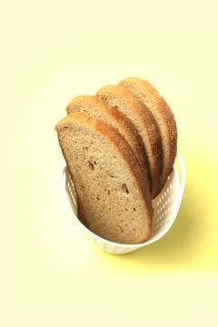 Slices of rye-wheat bread Foto stock