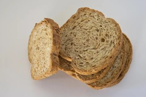 Slices of sliced bread Stock Photos