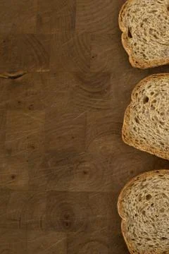 Slices of sliced bread Stock Photos