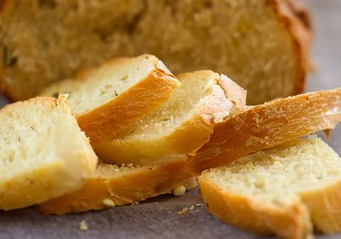 Slices of toasted bread Stock Photos