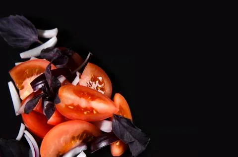 Slices of tomato. Stock Photos
