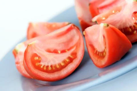 Slices of tomato Stock Photos