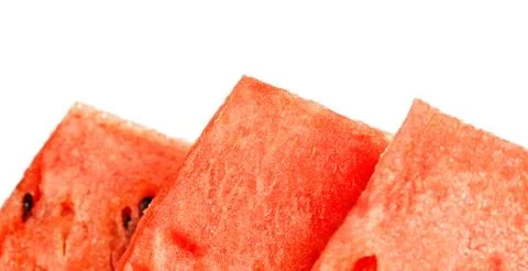 Slices of watermelon Stock Photos
