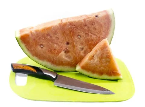 Slices of watermelon Stock Photos