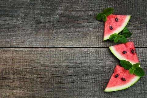 Slices of watermelon Foto stock