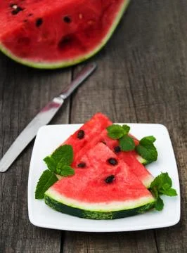 Slices of watermelon Foto stock