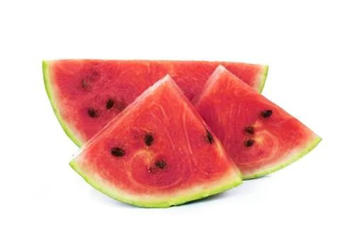 Slices of watermelon Stock Photos