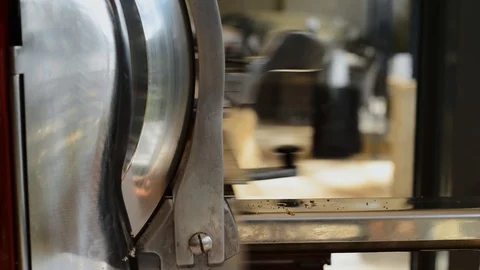 Slicing bacon Stock Footage 109394457