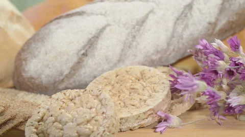 Slicing Bread Stock Footage 47550936