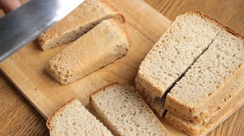 Slicing Bread Stock Footage 63366300