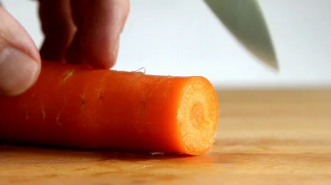 Slicing carrot Video stock 452249