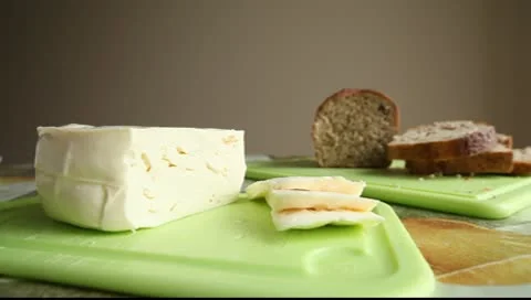Slicing cheese Video stock 8981077