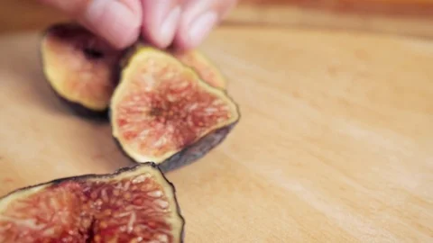 Slicing Fresh Figs - 4k Stock Footage 79890973
