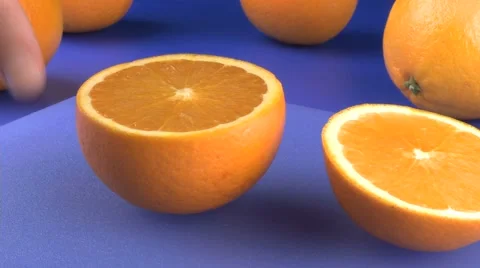 SLICING FRESH ORANGES Vidéo 59004469