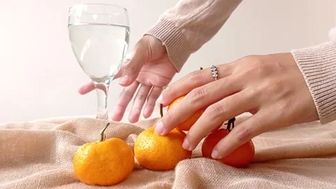 Slicing a jelly with the spoon Stock Footage 146259913
