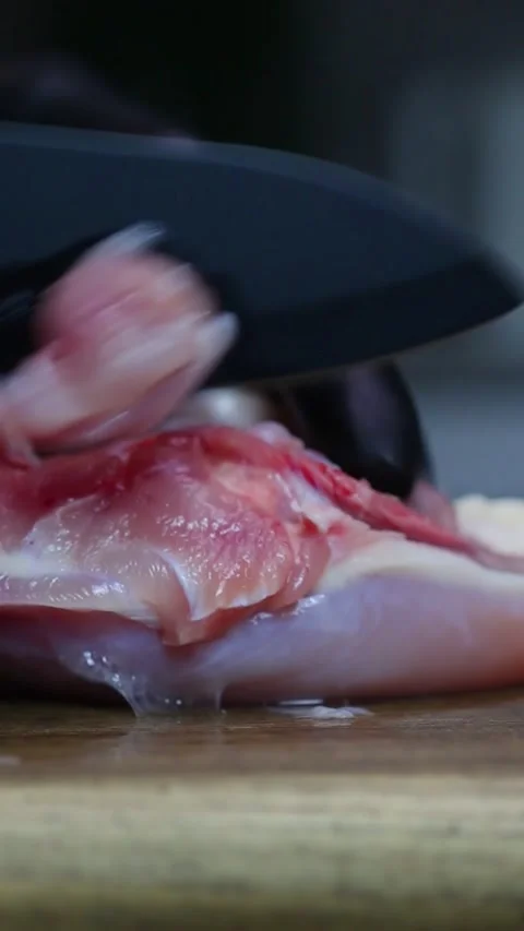 Slicing meat Video stock 272794046