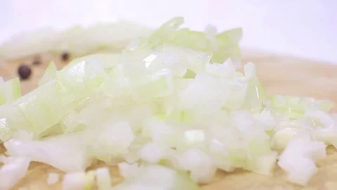 Slicing  onion Stock Footage 85012585