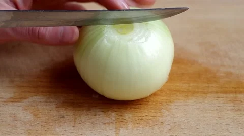 Slicing onions Stock Footage 45884320