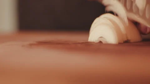 Slicing onions Stock Footage 285157772