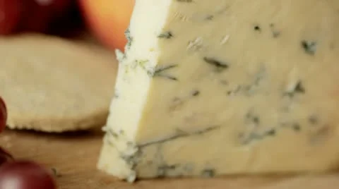 Slicing Stilton Cheese Video stock 12726850
