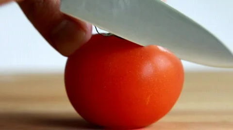 Slicing tomato Video stock 452251