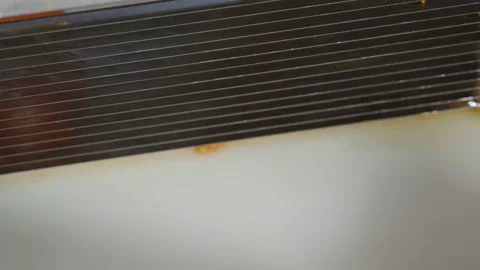 Slicing tomato with kitchen slicer Video stock 99817614